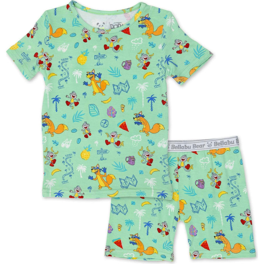 Dora: Boots' Jungle Adventure Bamboo Kids Pajama Short Set
