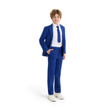 Royal Blue Four-Piece Tailored Suit Set