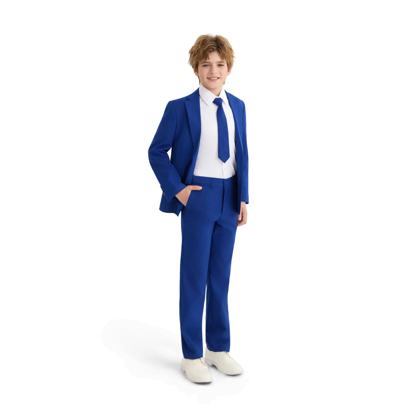 Royal Blue Four-Piece Tailored Suit Set
