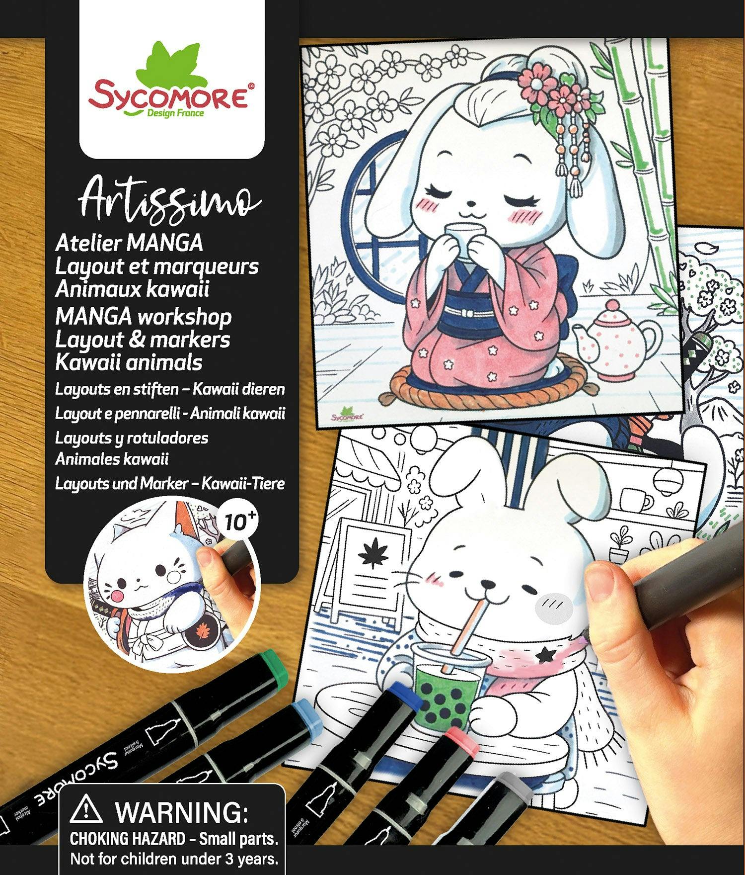 Artissimo - Layout And Markers Kawaii Animals - 10y+