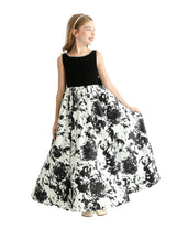 Black and White Abstract Dalmeny Dress