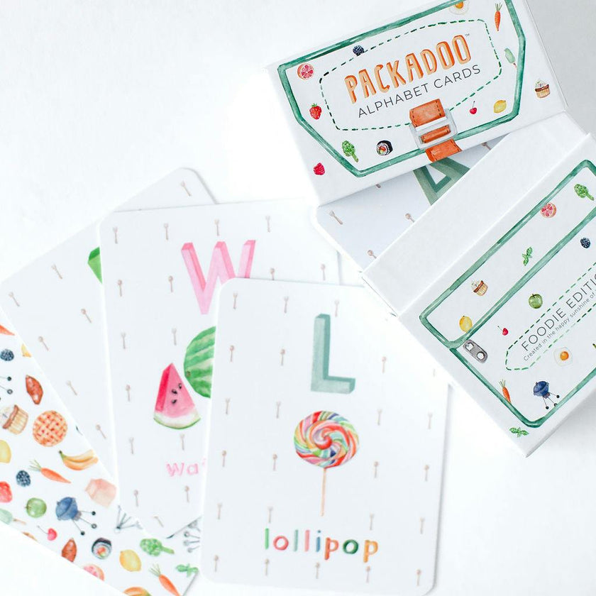Packadoo Alphabet Cards Foodie Edition