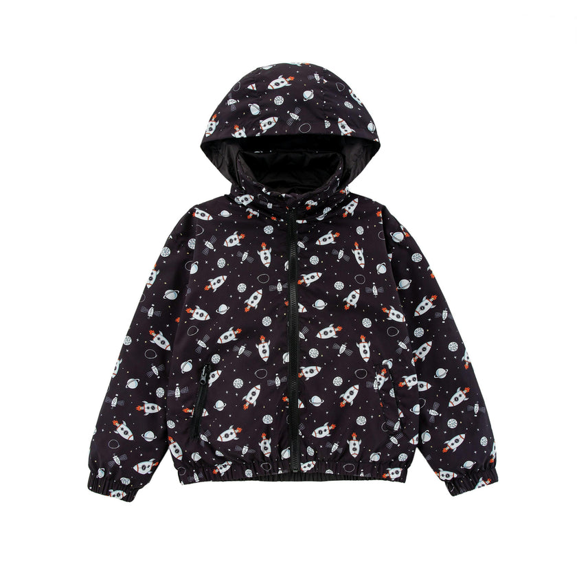 Max Reversible Rain Jacket Windbreaker, Spaceships