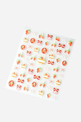 Strawberries N Creme - Nail Stickers