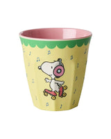 Melamine Cup with Snoopy Print - Medium - Yellow - 8.45 oz -