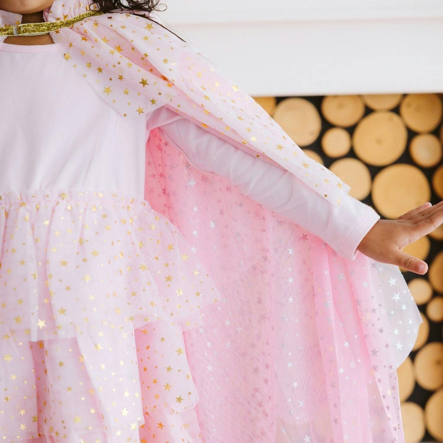 Blush Star Tiered Cape