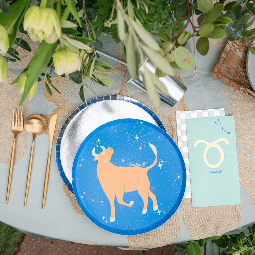 Zodiac Taurus Dinner Plates