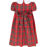 Lottie Hand Smocked Plaid Dress