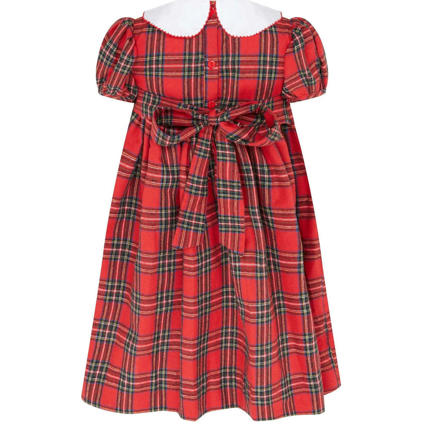 Lottie Hand Smocked Plaid Dress