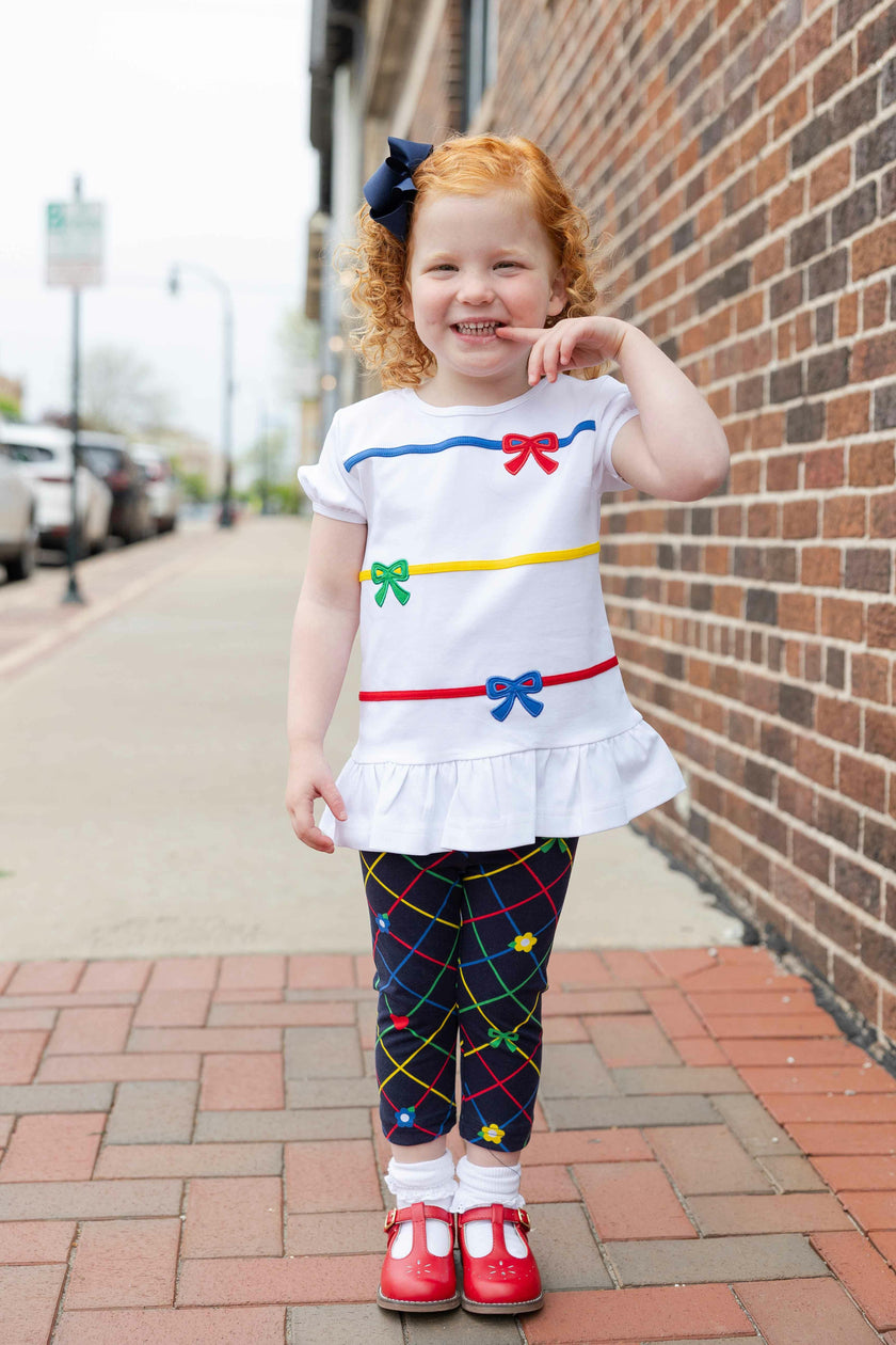 Knit Tunic & Printed Capri Leggings