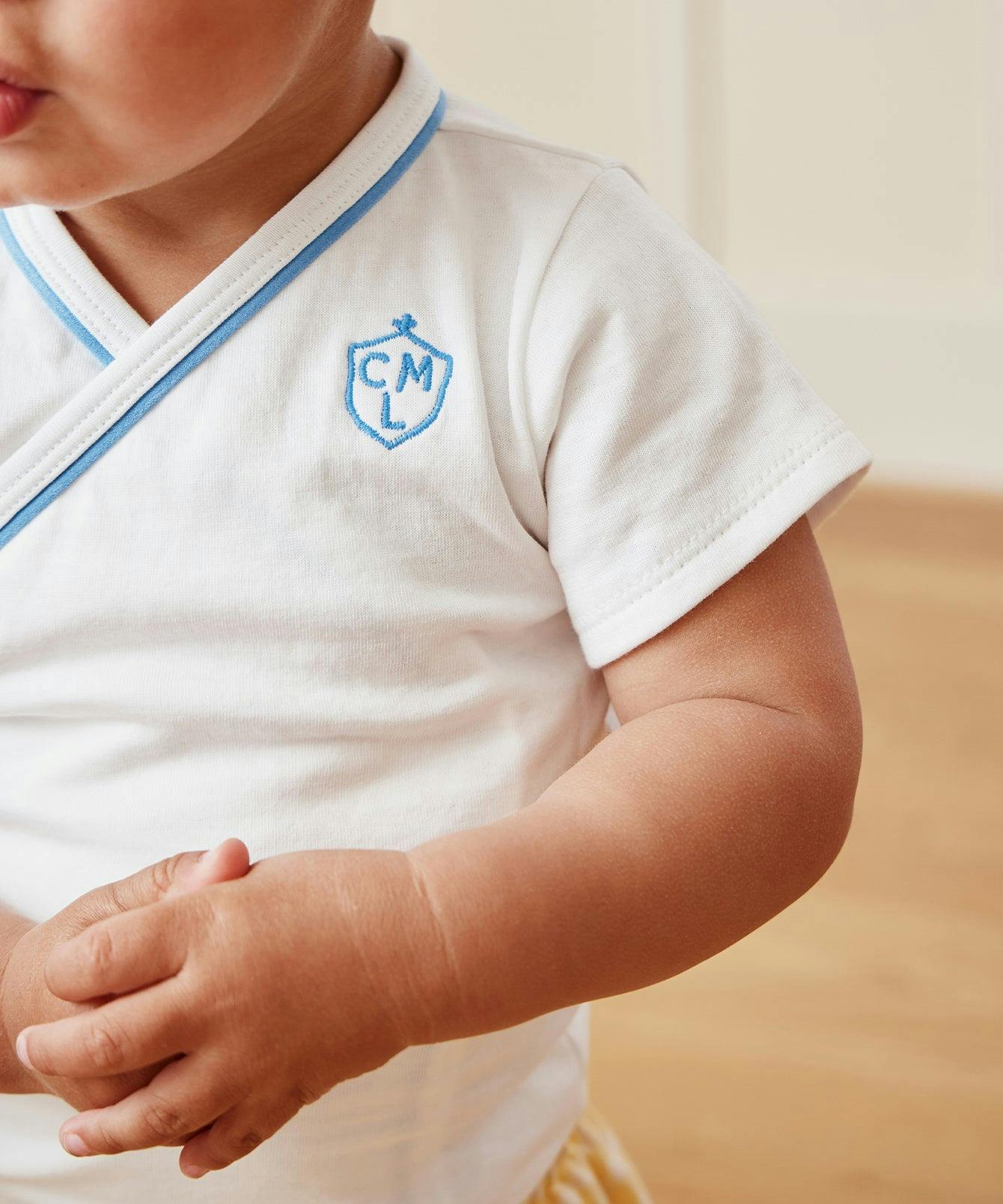 Crossbody Short Sleeve Onesie