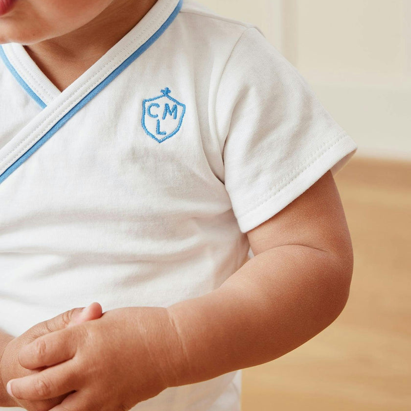 Crossbody Short Sleeve Onesie