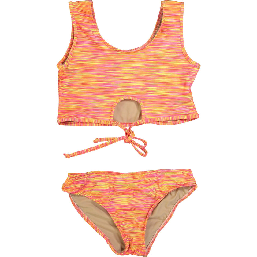 Girls Space Dye Two Piece Bathing Suit Bikini