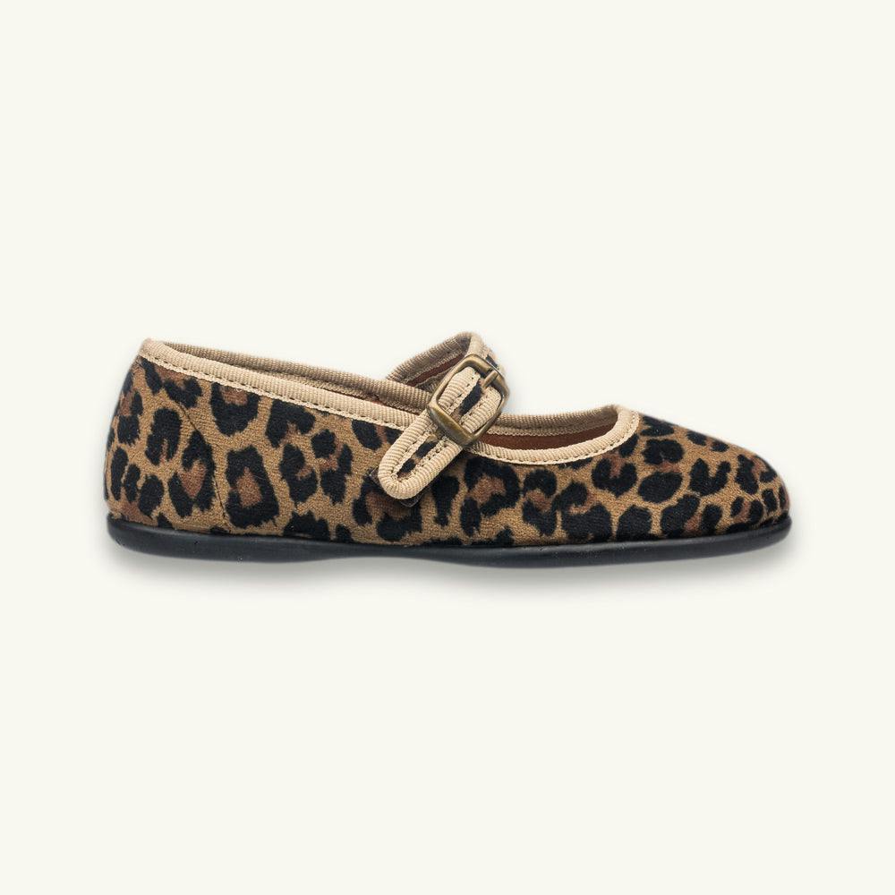 Isa Velvet Mary Jane | Leopard