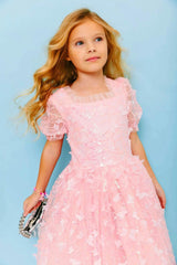 Love Tulle Sleeveless Dress, Pink