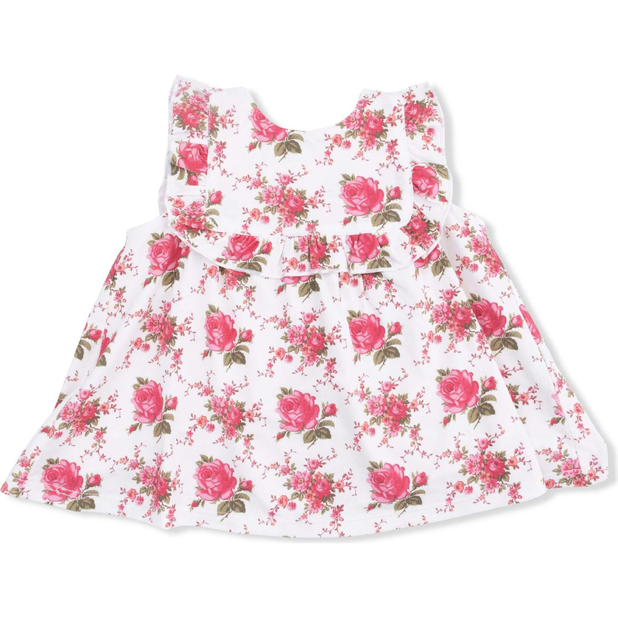 Elegant Roses - Ruffle Top and Bloomer