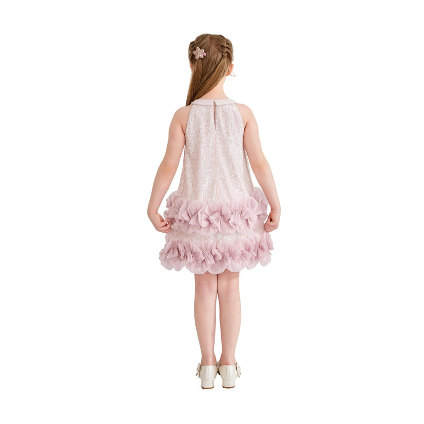 Light Pink Ameliora Ruffle Skirt Set