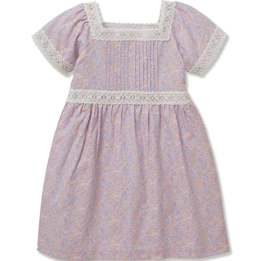 Girl's Twill Juliette Nightgown in Fleur Blush