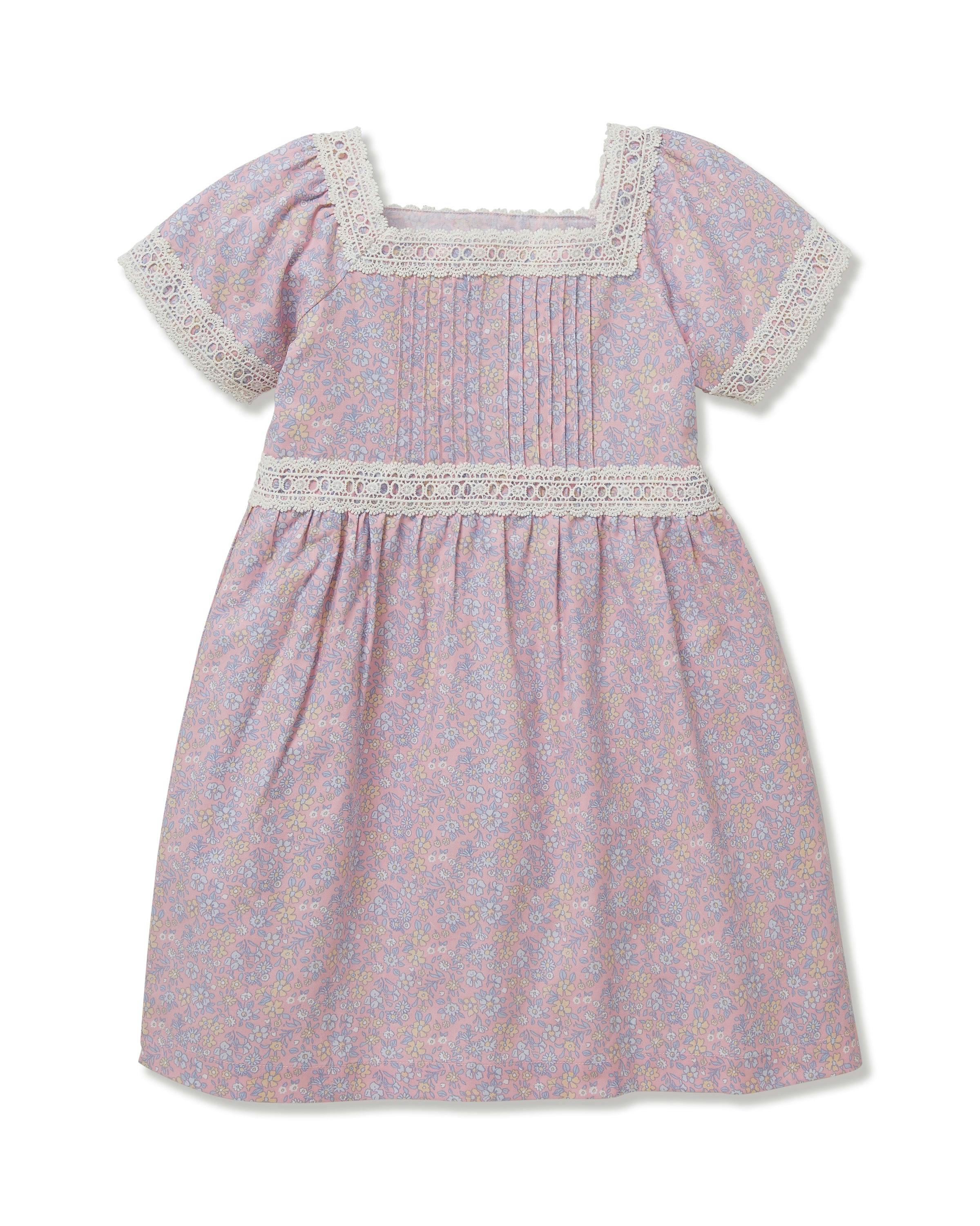 Girl's Twill Juliette Nightgown in Fleur Blush