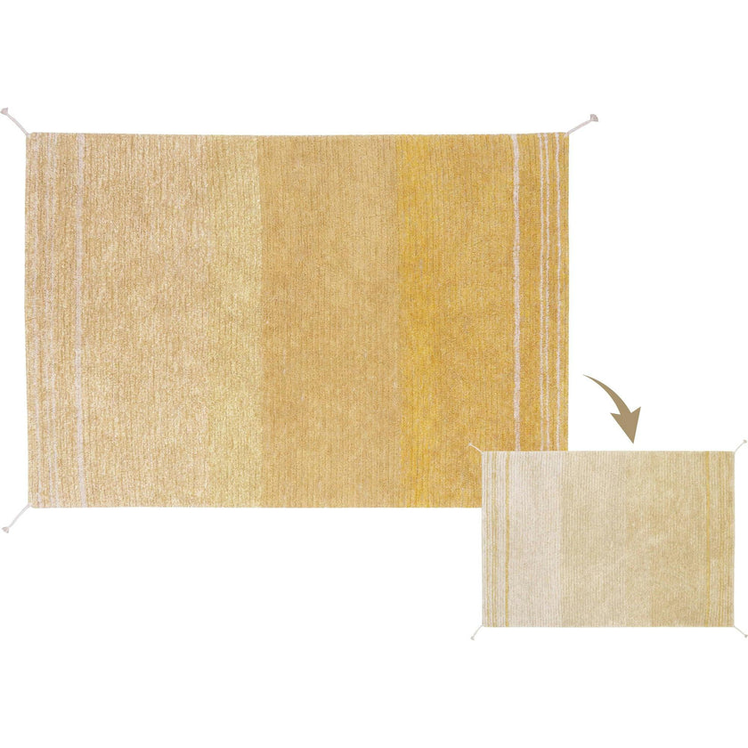 Twin Reversible Rug. Yellow