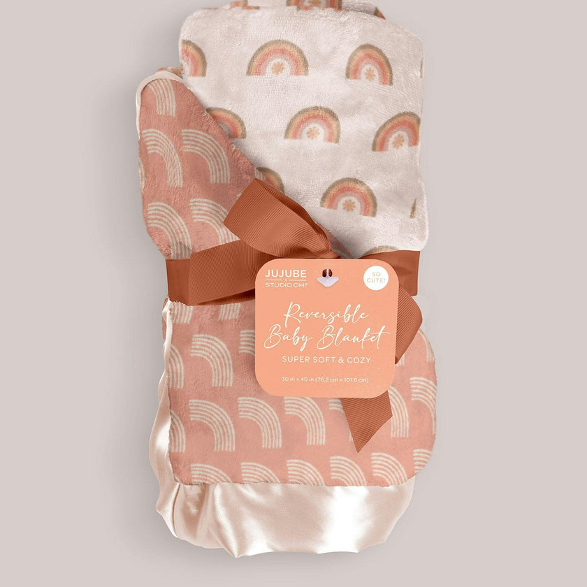 JuJuBe × Studio Oh! Printed Reversible Baby Blankets