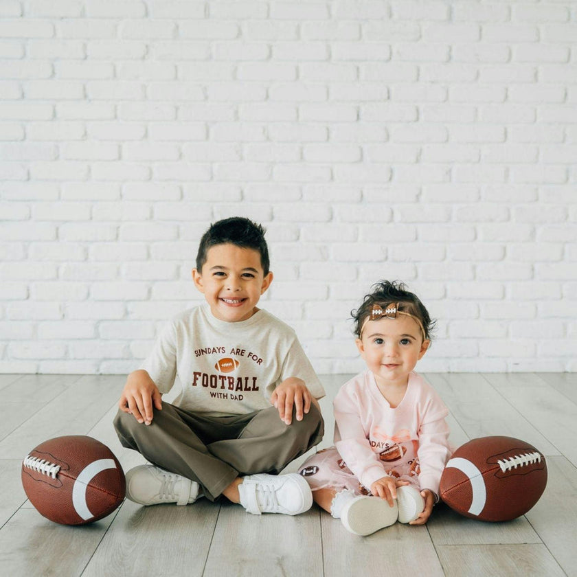 Sundays Are For Football Long Sleeve Romper