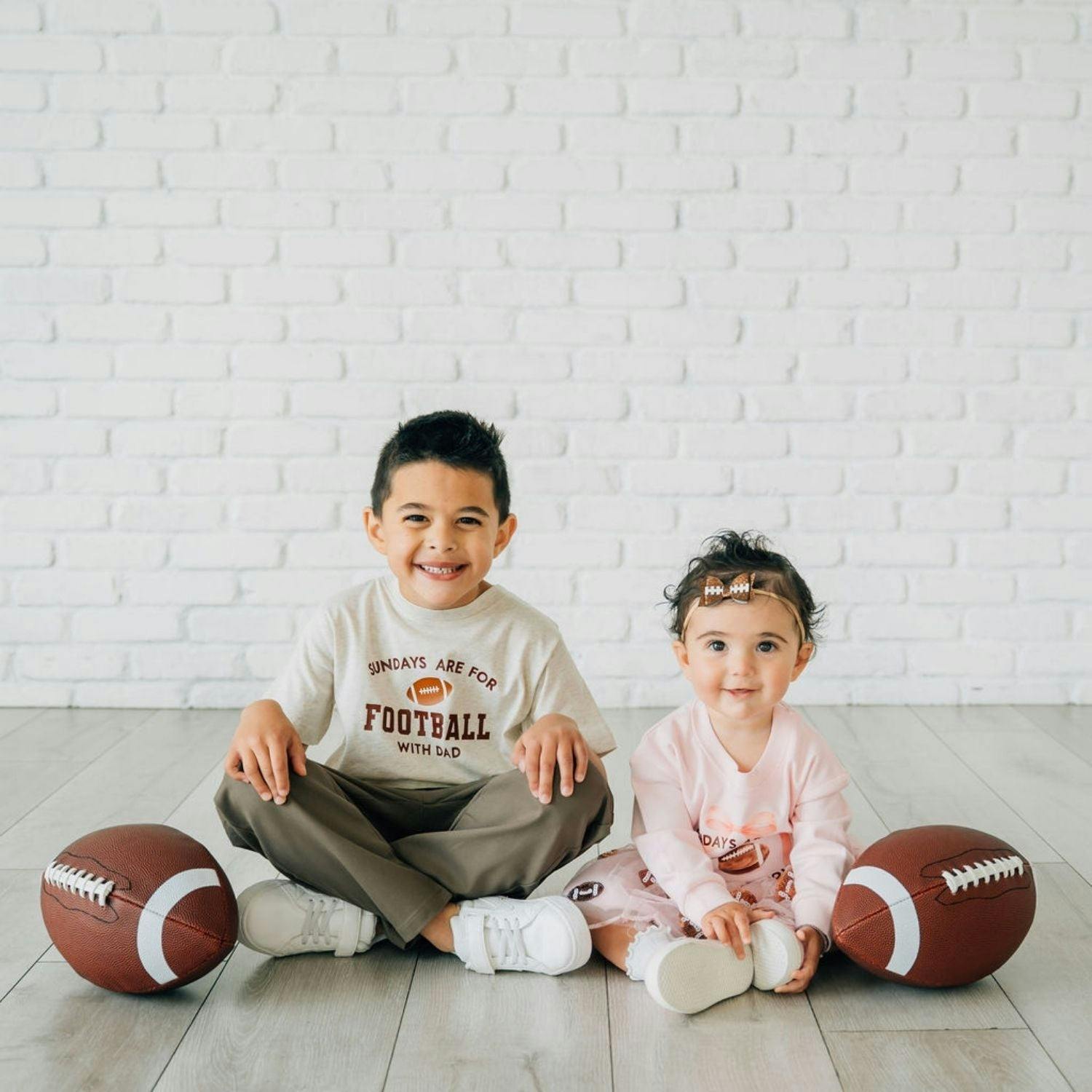 Sundays Are For Football Long Sleeve Romper