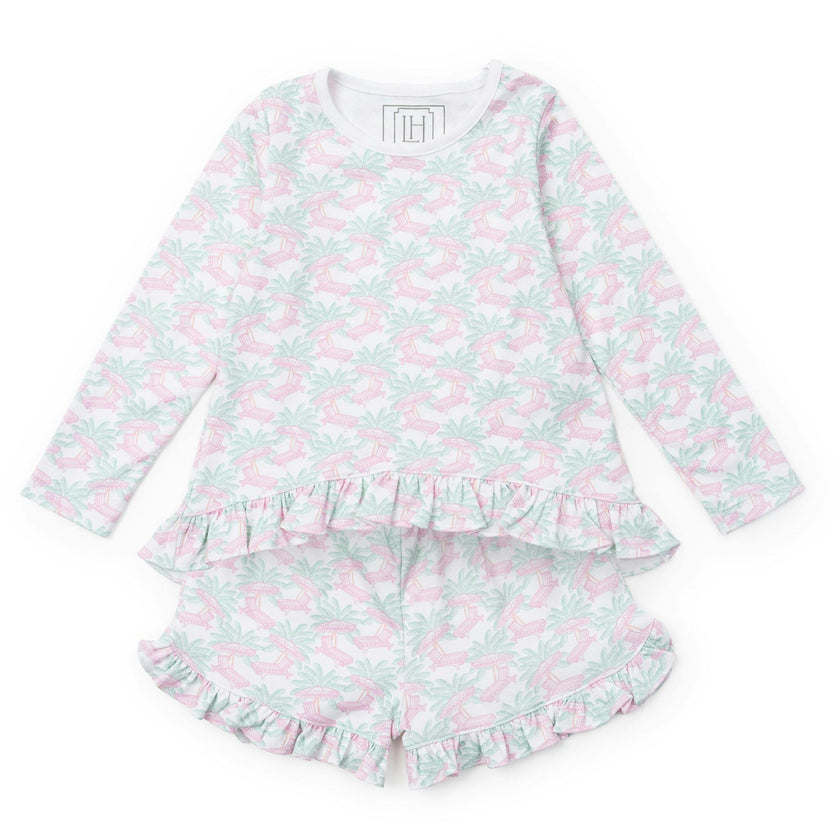 Rorie Girls' Short Set - Poolside Palms