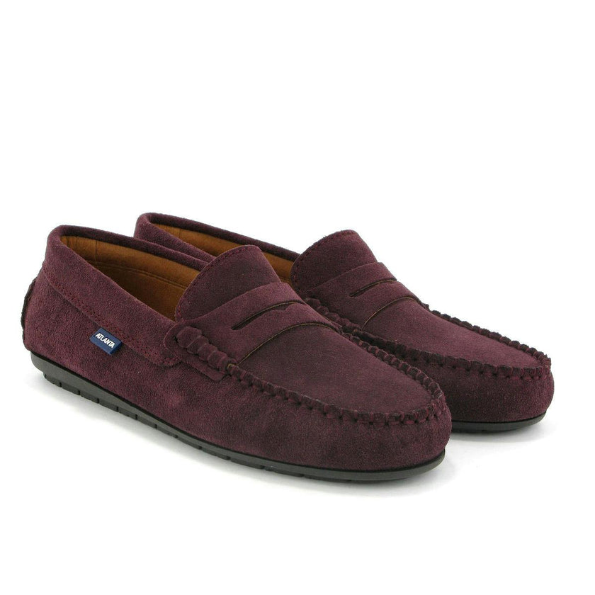 032 Walkers - burgundy suede