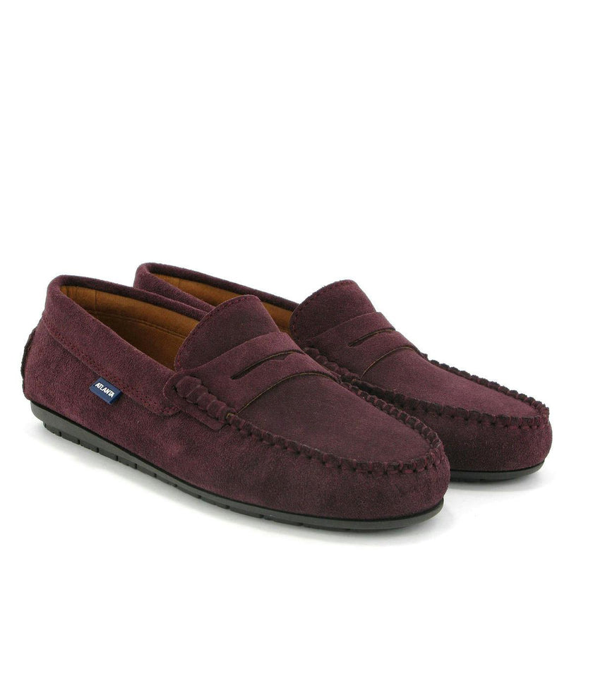 032 Walkers - burgundy suede