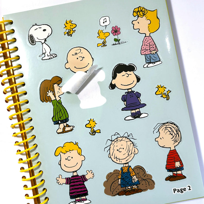 OOLY x Peanuts Coloring Activity & Sticker Kit - 8 Markers 8 Crayons