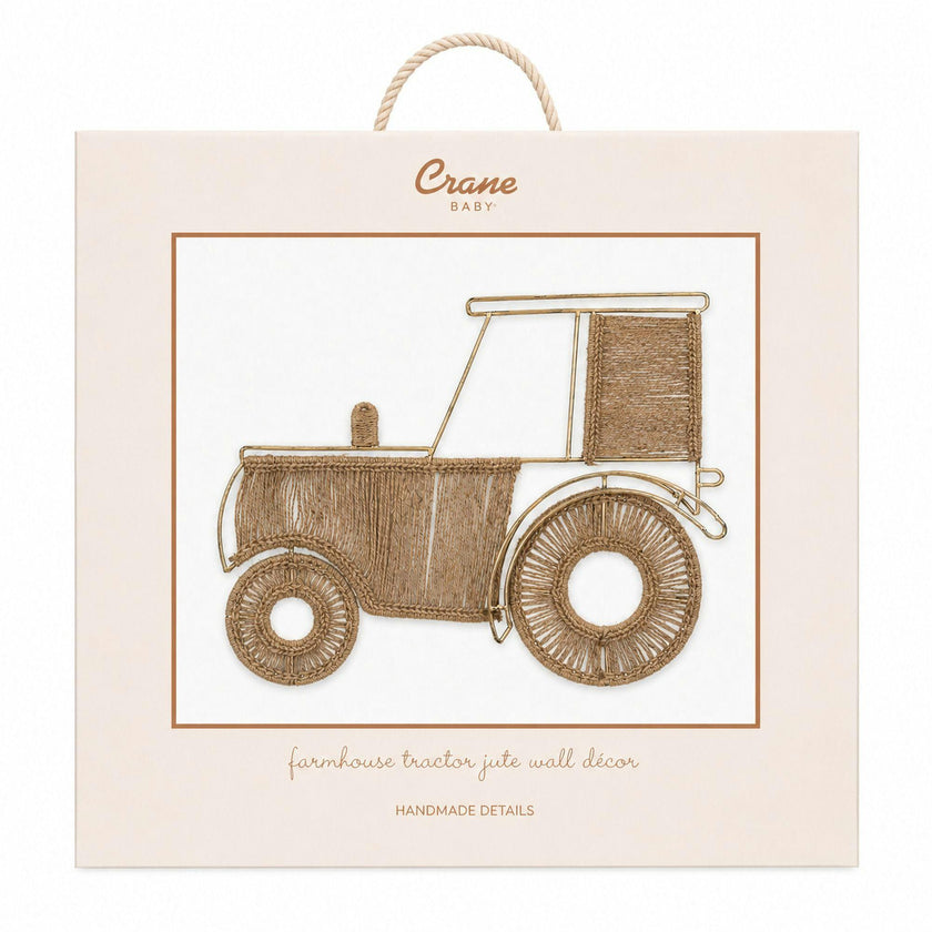 Charlie Farmhouse Jute Tractor Wall Decor