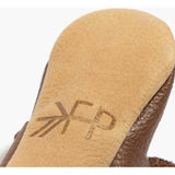 Chestnut Knotted Bow Baby Shoe