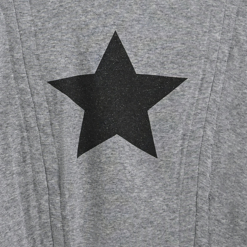 Gray Tee with Star Accent