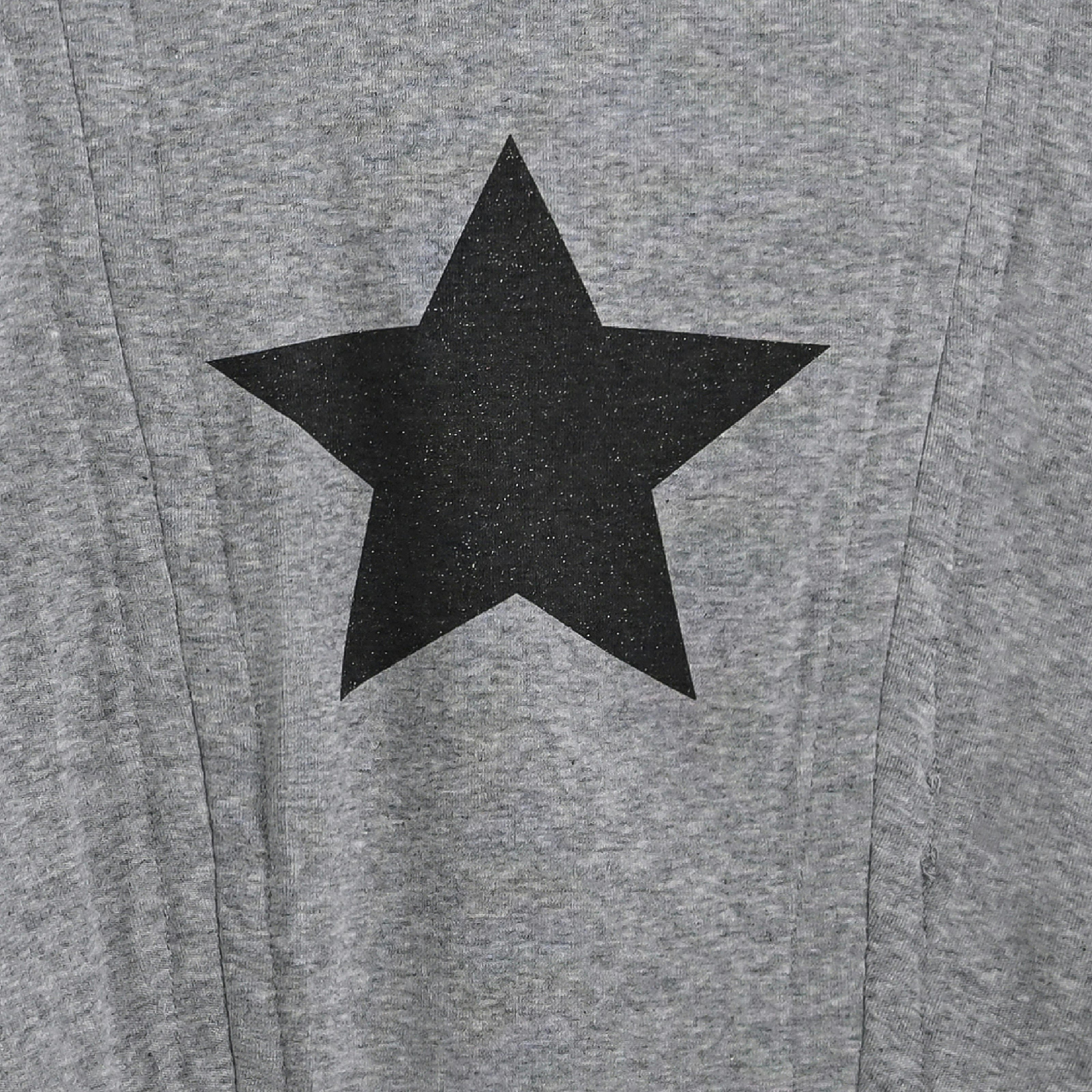 Gray Tee with Star Accent