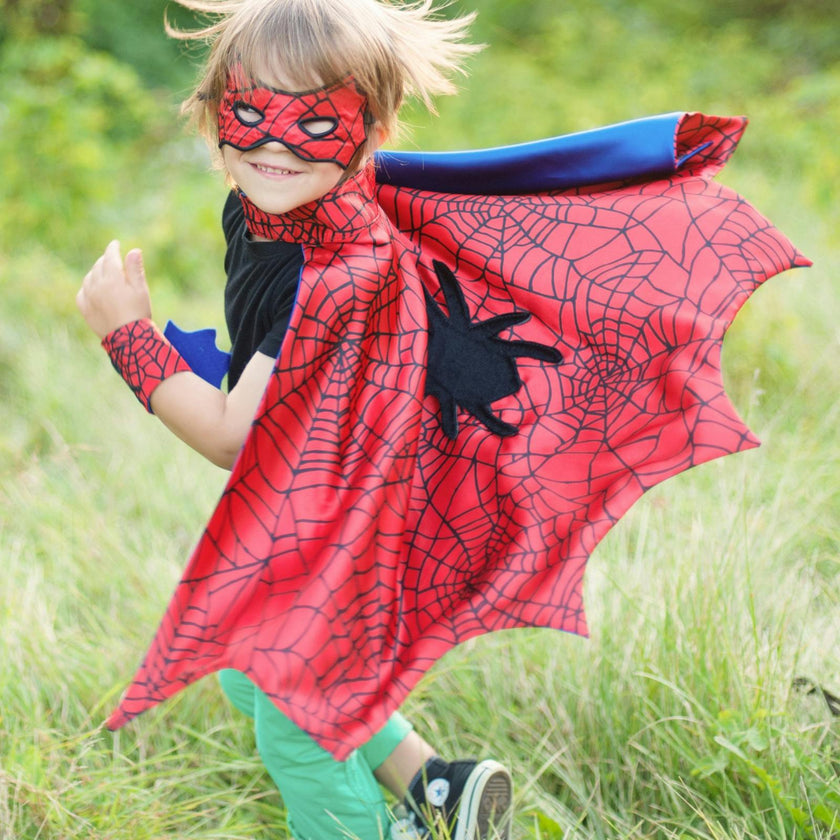 Spider Cape Set with Mask and Cuffs