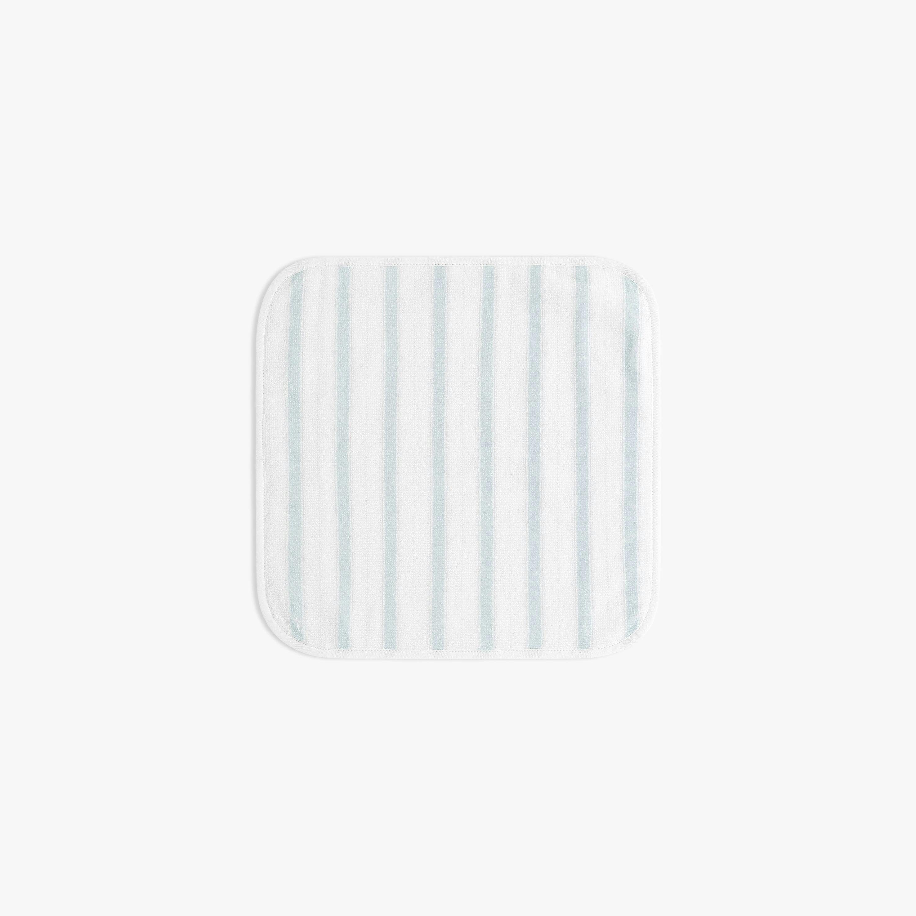 Seaside Stripes Washcloth - Ocean
