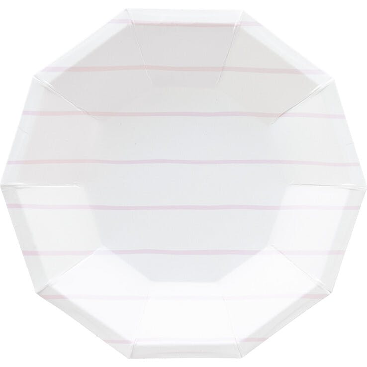 Lilac Frenchie Striped Small Plates