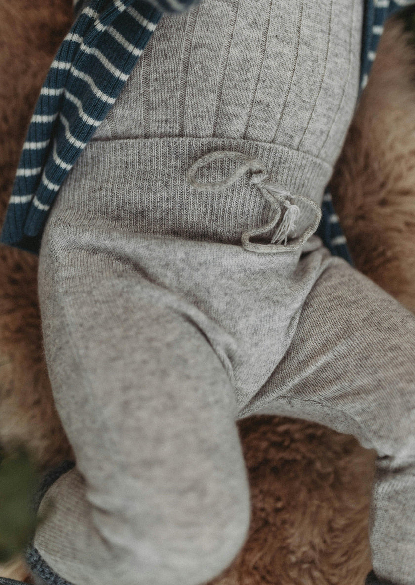 Cashmere Footless Leggings | Grey Dawn