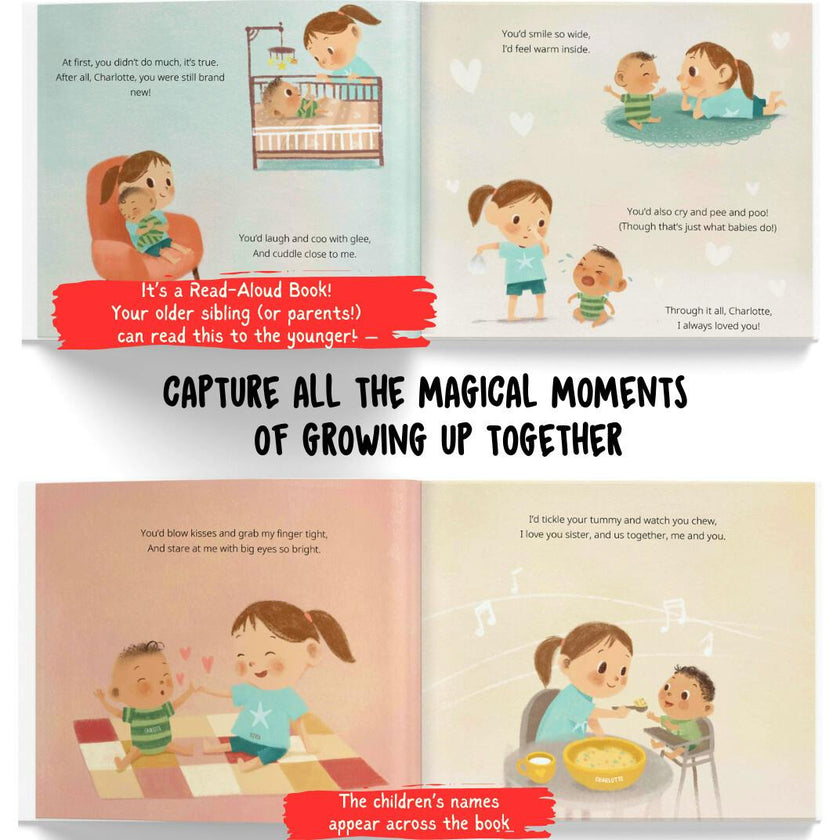 My Younger Sibling and Me: Besties Forever! (Personalized Book from an Older to a Younger Sibling)