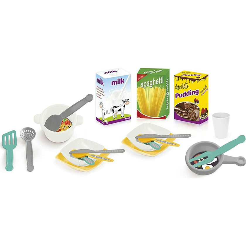 Kitchen Set: Green Yellow Gray