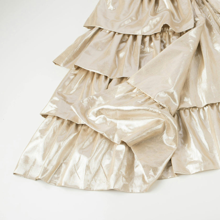 Gold Ruffle Cape