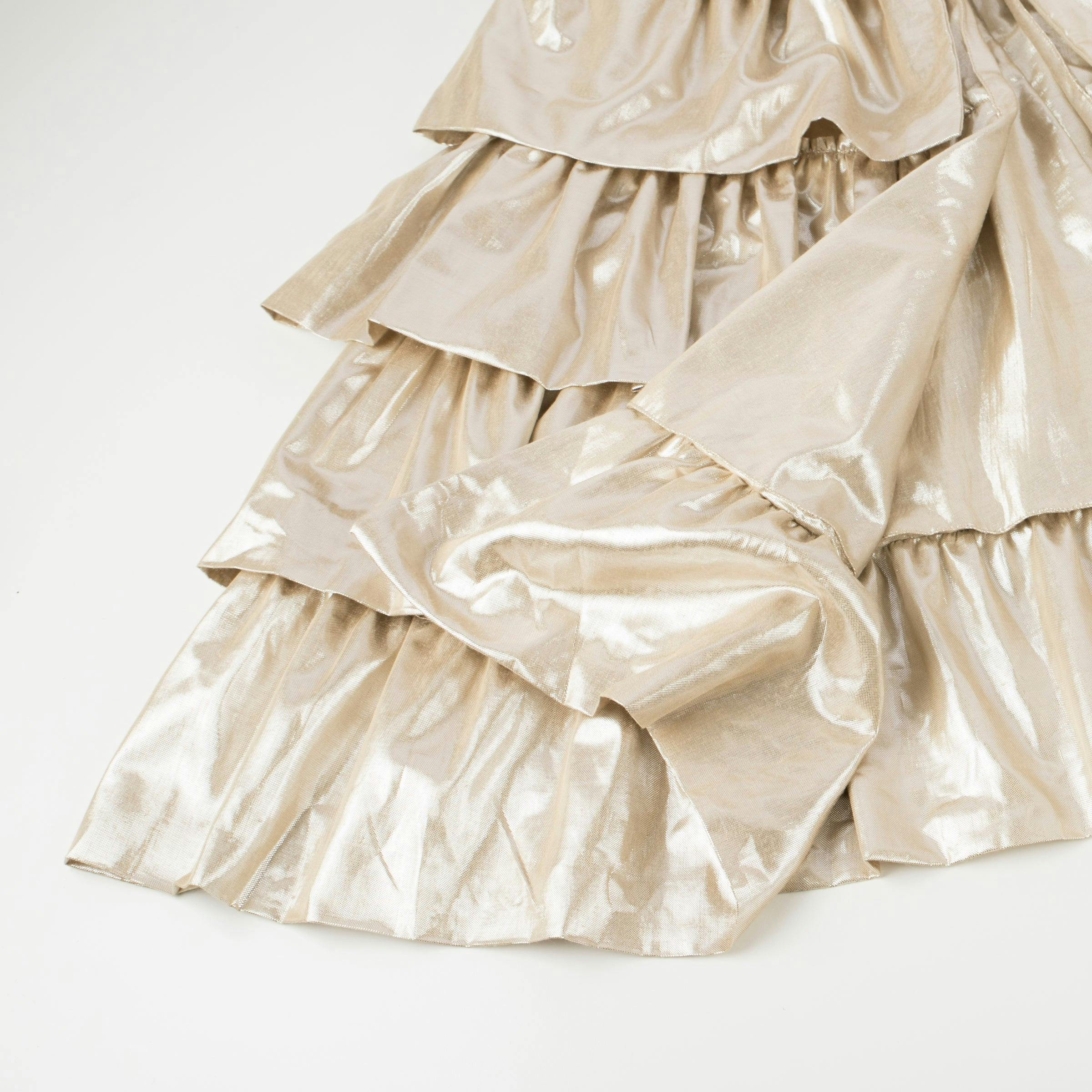 Gold Ruffle Cape