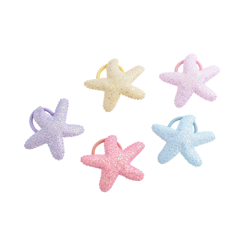 Glitter Star Hair Tie Set