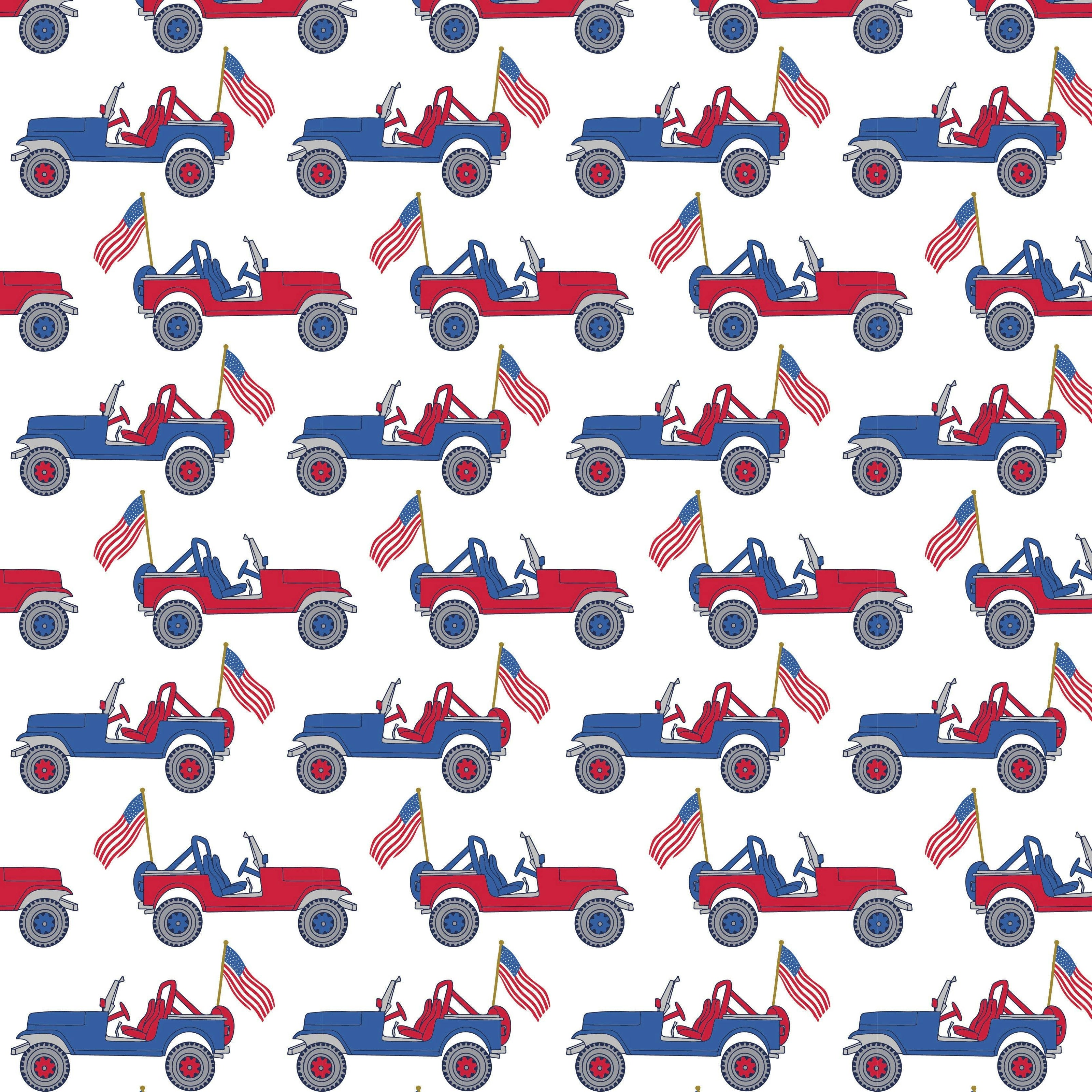 Bradford Boys' Pajama Pant Set - Patriotic Jeeps
