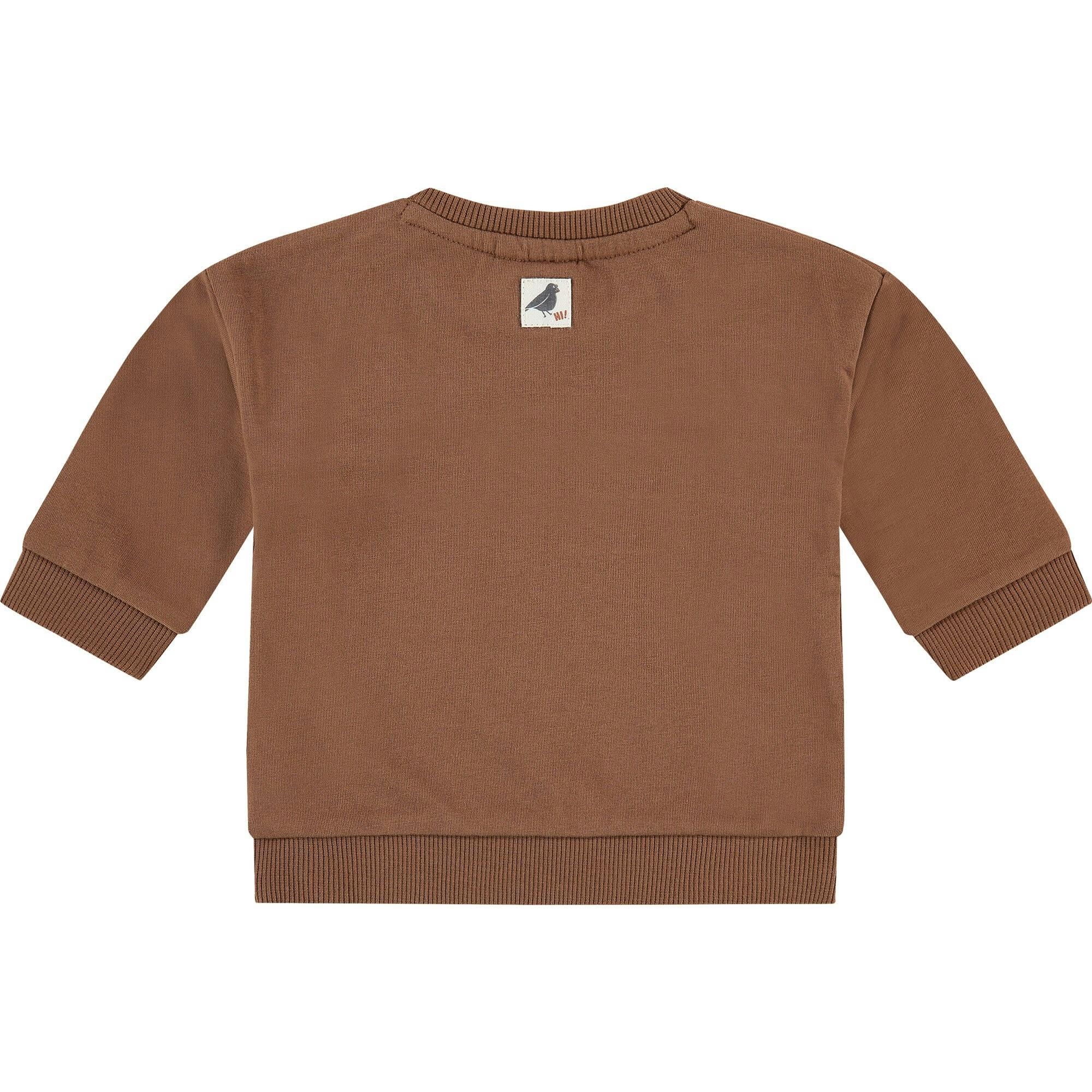 Embroidered Rhinoceros Crew Neck Sweatshirt