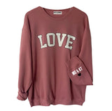 Love Personalized Love on the Cuff Sweatshirt, Antique