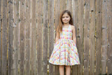 Cross Back Dress in Popsicles
