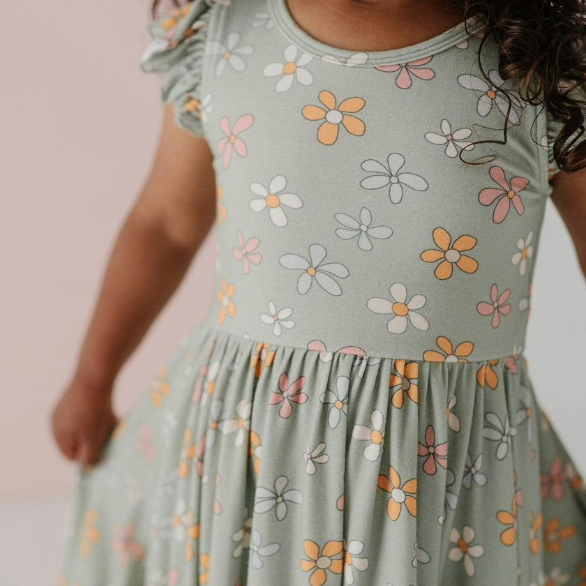 Girl's Sleeveless Twirl Dress