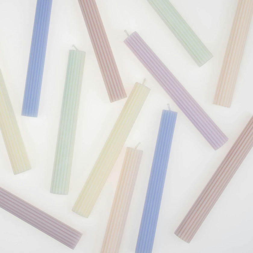 Pastel Table Candles